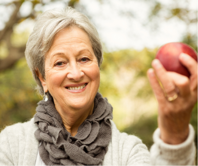 dental implant patient at Kington Dental