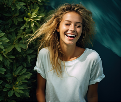 composite bonding patient at Kington Dental